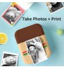 New Thermal printing children's camera Polaroid 12MP with dual front and rear cameras 1080P HD With 3Rolls Thermal Paper