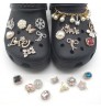 New crystal diamond gem hole shoe ladies accessories crocs shoes designer charms decorative buckle luxury croc charms