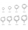 Wholesale High Quality Stainless Steel Silver Plated Necklace Spring Ring Clasps Jewelry Accessories For Necklace Bracelet