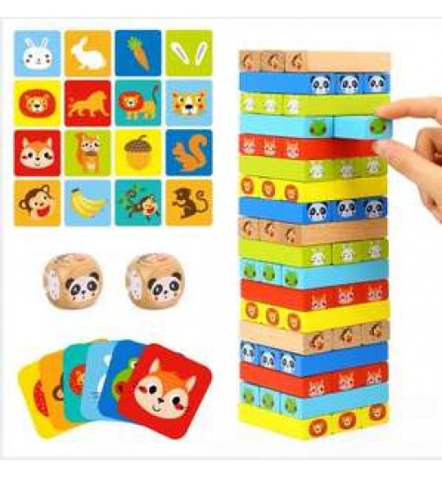 Toys Montessori Toys Wooden Stacking Develop Intelligence Games Toys For Kids