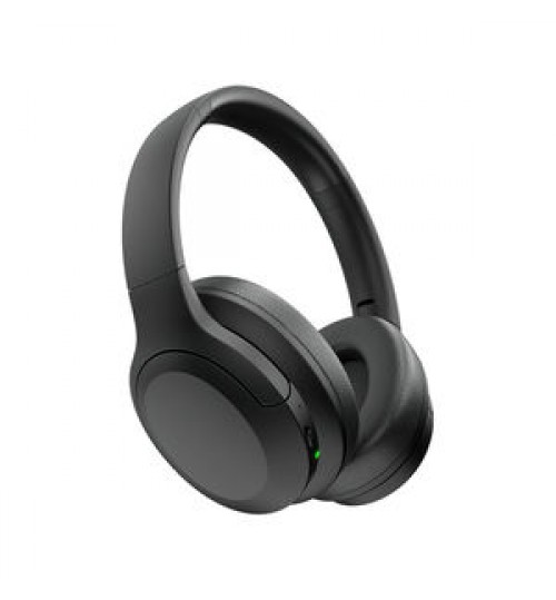 ANC Microphone Wireless Headphones 38H Playtime Running Headphones Wireless Earbuds for Sports Black Wireless BT Headphones