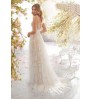 Fashion Gaun Pengantin Lace Embroidered Bride Gown Bondage Low Back Wedding Dress White