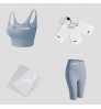 New active wear set men sportswear 5 piece mens athleisure workout clothes sport gym fitness sets for men t shirt ropas set
