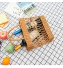 Eco-friendly popular shopping bag plastic grocery bakset lundry basket rattan picnic basket tote bag with handle
