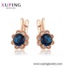 Jewelry 80114 Xuping 2020 Fashion Rose Gold Color Flower Shaped Stud Earrings Jewelry For Girl