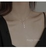 925 Sterling Silver Star Necklace Light Luxury Niche 2021 New Female Clavicle Chain Design Simple Fashion Jewelry