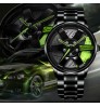 New Watches Men Sports Car Men Watches Quartz Waterproof Sport Rim Hub Wheel Wristwatch Car Quartz Men's Watches