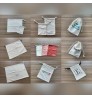 Durable custom logo printed organic cotton canvas drawstring bag jewelry pouch