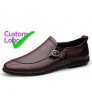 Without laces Genuine Shoes Men Leather Flat Formales Loafers Pure Leather Shoes For Men Erkek Smart Imported Shoes Leather Men