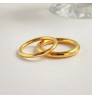 MICCI Wholesale Custom Non Tarnish Free Waterproof Minimalist Jewelry 18K Gold Plated Stainless Steel Circle Wire Finger Ring