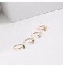 Joolim Jewelry Wholesale 18K Gold Plated Dainty Colorful Zirconia Stainless Steel Ring for Women Trendy 2022 Jewelry