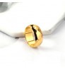 High End 18K Gold Plated Jewelry Trendy Wholesale Tarnish Free Stainless Steel Rings for Women