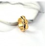 High End 18K Gold Plated Jewelry Trendy Wholesale Tarnish Free Stainless Steel Rings for Women