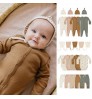 wholesale baby linen romper ribbed clothes set clothing boy and girl romper premium oem factories new born