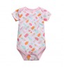 Newborn Baby Girls Boys Clothes 5 pcs set Short Sleeve Cotton Body Baby Jumpsuits Romper Customized Print Pattern