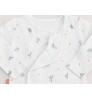 Oem New Born Baby Rompers Set Magnetic Cotton Linen Baby Clothes Unisex Fashion New Design Printed Baby Magnetic Jumpsuit