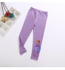 american girls baby stacked character hiking ruffle white printed pants kids suit blue trousers for children