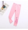 american girls baby stacked character hiking ruffle white printed pants kids suit blue trousers for children